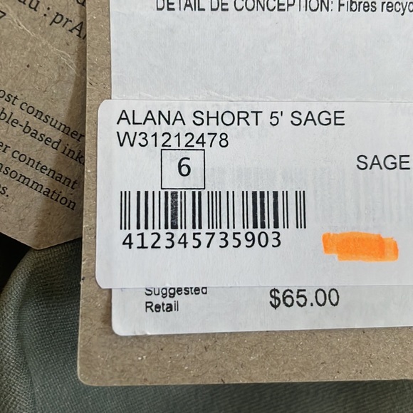 Prana shorts NWT - Picture 5 of 5